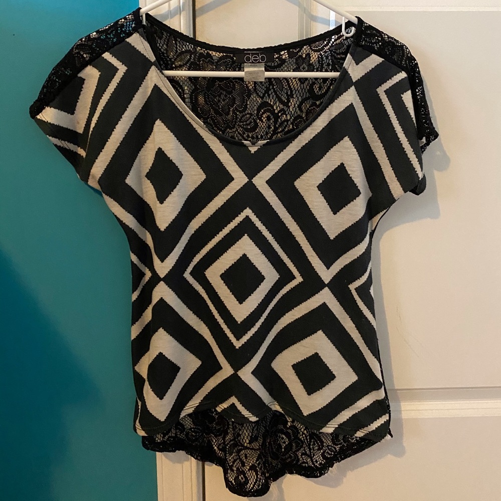 Cute Lace Back T-shirt